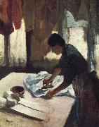 Edgar Degas Repasseus a Contre jour painting